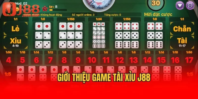 Giới thiệu game Tài Xỉu J88